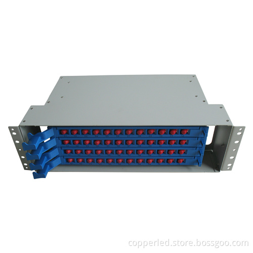 Fo Splicing and Distribution Unit, 48 Fiber Sc/St/FC/LC Adapters Compliant